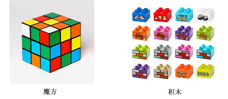 魔方和積木打印解決方案，積木個(gè)性化定制打印圖